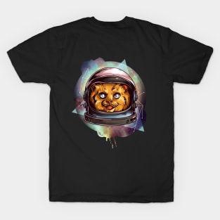 Astro Kitty Starry Night T-Shirt